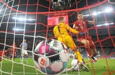 Four for Lewandowski as Bayern survive thrilling Hertha fightback