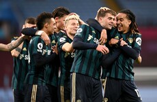 Bamford hat-trick fires Leeds into third as Villa suffer first defeat