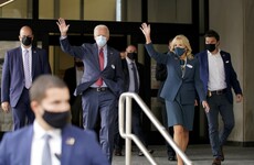 Joe Biden casts his US election ballot in Delaware