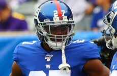 Claims of extortion as robbery charge against ex-NY Giant Baker dropped