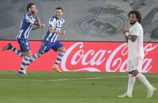 Hazard injury adds to Real Madrid misery in shock defeat, while Atletico join Real Sociedad atop La Liga