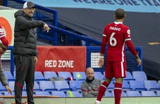 Thiago still 'weeks' away from return as Klopp rues costly Everton clash