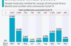 Over 91,000 have received €350 Covid-19 Illness Benefit weekly payment so far, with big drop in November