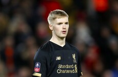Ireland U21 and Liverpool goalkeeper handed Champions League debut