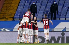 Milan battle past Sampdoria to maintain five-point lead atop Serie A