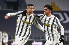 Ronaldo on the double for Juve as Serie A leaders AC Milan stretch unbeaten run to 27 games