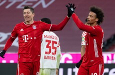 Prolific Lewandowski takes season tally to 22 as Bayern return to the top