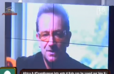 VIDEO: 'Hello housemates. This is your Irish rock star fan, Bono'