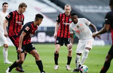 Leaders Bayern Munich lose at Frankfurt in Bundesliga