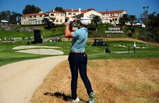 Burns tries to hold off the chasing pack as light goes down at Riviera