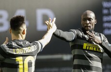 Lukaku keeps Inter's title push on track as Milan bounce back against Roma