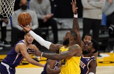 LeBron eclipsed as Suns down Lakers