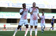Milan beat Verona to close gap on Inter before Man United trip