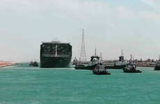 Ships sail through Suez Canal again after large shipping container freed