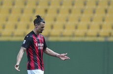 Ibrahimovic sent off for arguing with referee after providing two assists in Milan win