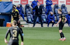 Barca's Koeman to miss crucial title clashes after two-match ban for referee 'disrespect'