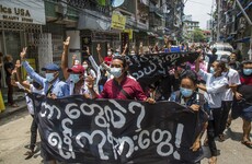Violence erupts in Myanmar as thousands gather to call for 'spring revolution' against military junta