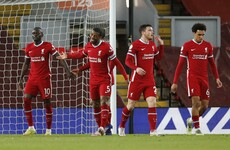 Thiago scores first goal in English football as Liverpool keep top-four hopes alive