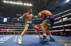 Canelo stops Saunders to unify super middleweight titles in front of 73,126 Texas crowd