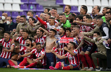 Suarez fires Atletico to first La Liga crown since 2014 after nervy title race