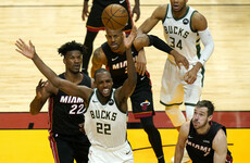 Greek star Giannis delivers triple double as Bucks sweep Miami