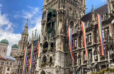 Germany turns rainbow-coloured in Hungary protest as Uefa president blasts 'populist' initiative