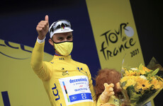Alaphilippe emerges from crash carnage with Tour de France lead