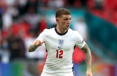 Kieran Trippier starts as England go three at the back for Euros final