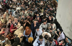 Photo shows more than 600 Afghans on US military flight hours after Kabul fell to Taliban