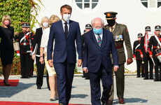 'France will remain a faithful friend': Macron meets President Higgins on first official visit