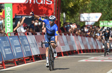 Senechal wins sizzling Vuelta sprint as Jakobsen falls flat