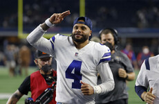 Emotional Prescott stars for NFL's Dallas in first home game since injury