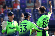 Campher takes four wickets in four balls as Ireland thrash Netherlands in T20 World Cup