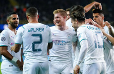 Man City crush Brugge to re-energise Champions League push