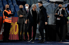Jose Mourinho sent off as Napoli's 100% start finally ends