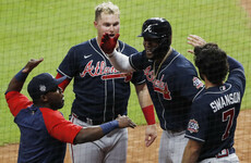Soler smashes home run off first swing of World Series as Braves take Game 1