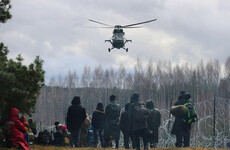 Hundreds of migrants trapped in Belarus-Poland border standoff