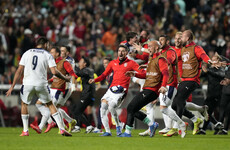 Mitrovic's 90th-minute winner sends Serbia to the World Cup and Portugal to the play-offs