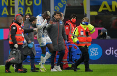 Napoli star suffers face fractures after sickening head clash