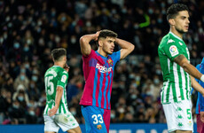 Barcelona suffer first defeat under Xavi as Betis snatch victory