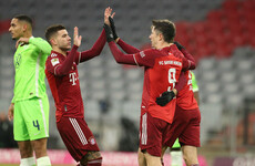 Lewandowski bags record as Bayern go nine points clear in Germany