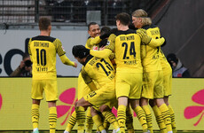 Dortmund rally with brace of late goals to edge five-goal battle and trim Bayern's league lead