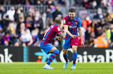 Alba scores incredible volley helps 10-man Barca go fourth as Real Madrid extend lead
