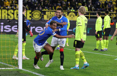 Rangers win 4-2 in Dortmund to take grip on Europa League last-16 spot