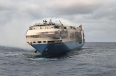 Cargo ship carrying luxury cars catches fire in Atlantic