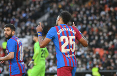 Aubameyang hat-trick fires Barca to Valencia win, Sevilla slip up again