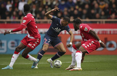 PSG thrashed at Monaco as Mbappe frustrated