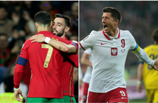 Fernandes stars for Portugal and Lewandowski strikes for Poland as World Cup spots booked