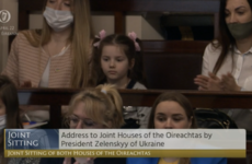 'We cannot imagine what you've gone through': Five-year-old Ukrainian and her mother get Dáil applause