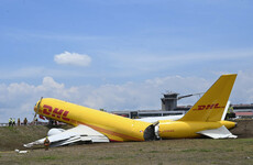 Cargo plane breaks in two during emergency landing in Costa Rica